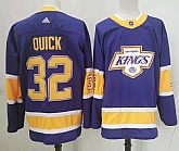 Kings 32 Jonathan Quick Purple 2020-21 Reverse Retro Adidas Jersey,baseball caps,new era cap wholesale,wholesale hats